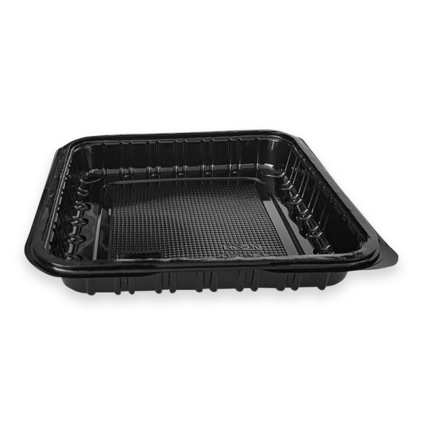 TS-001 | APET τετράγωνο μαύρο σκεύος 170x170x20mm - Image 2