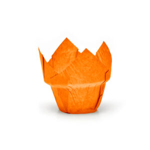 ER-016 | Χάρτινη τουλίπα έξτρα ατομική φόρμα muffin πορτοκαλί