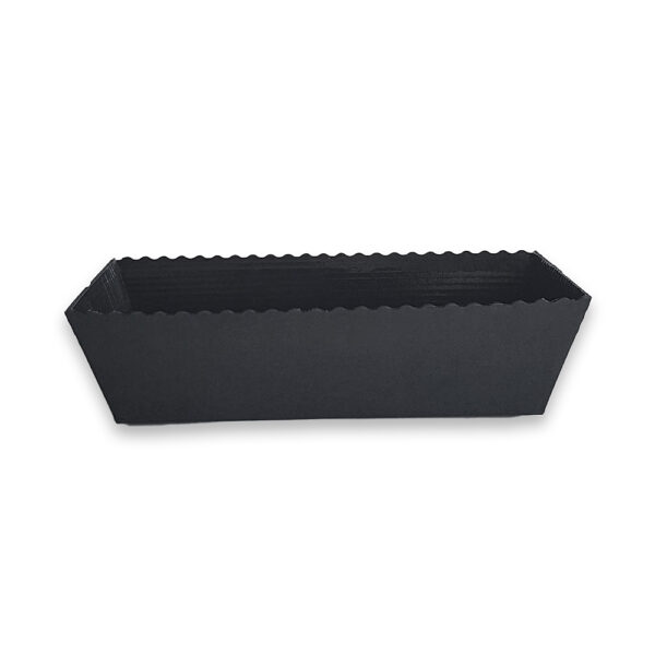 MC-060 | Xάρτινη φόρμα για κέικ Easy wave μαύρη 202x68x62mm | 202 x 68 x 62mm