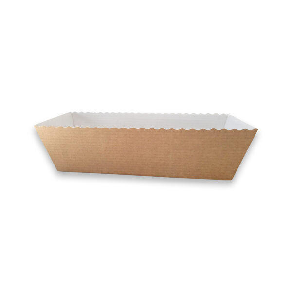 MC-067 | Xάρτινη φόρμα για κέικ Easy wave NATURAL KRAFT 202x68x62mm