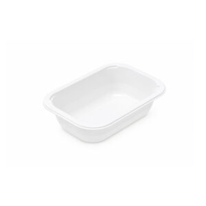 FRC2137-1BW | C-PET λευκό παραλληλόγραμμο ατομικό 136x89x36mm