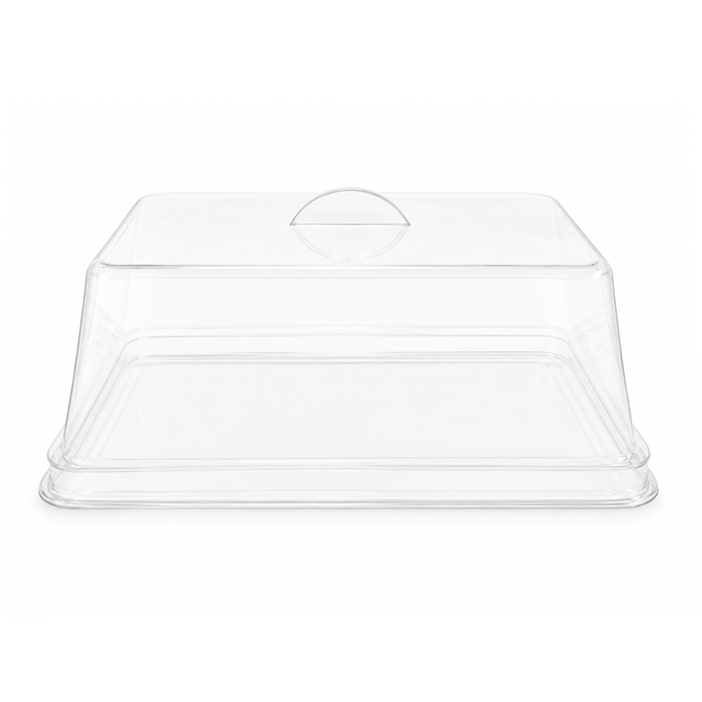 FD-030-LID | Καπάκι pet διάφανο (καμπάνα) για δίσκο μεταφοράς προβολής 430x295x170mm