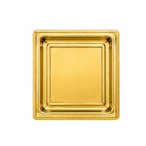 LCE12-1 | Βάση πάστας τετράγωνη χρυσή 90x90mm