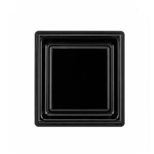 LCE12-1N | Βάση πάστας τετράγωνη μαύρη 90x90mm