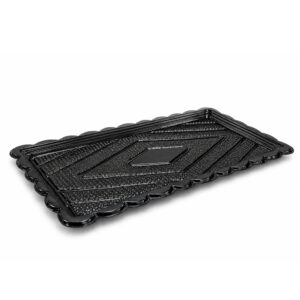 L012-4N | LUXURY δίσκος μαύρος παραλληλόγραμμος 360x160mm