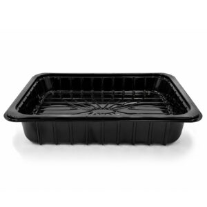PT-002 | APET παραλληλόγραμμο μαύρο σκεύος 320x210x60mm