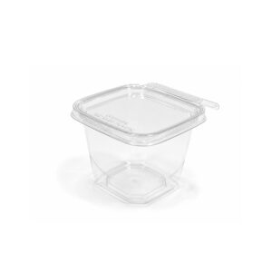 TS3007TRC | T-FRESH RPET μίνι τετράγωνο διάφανο δοχείο 125ml