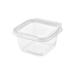 TS4012B | T-FRESH τετράγωνο RPET διάφανο δοχείο 350ml