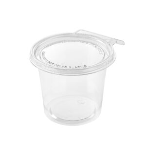 TS4024R | T-FRESH στρογγυλό RPET διάφανο δοχείο με ενσωματωμένο καπάκι 710ml